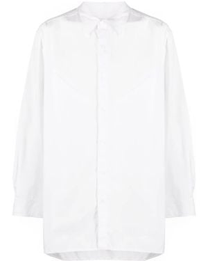 Yohji Yamamoto Panelled Cotton Shirt - White