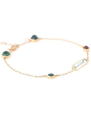 Yi Collection 18K Candy Aquamarine And Tourmaline Bracelet - White