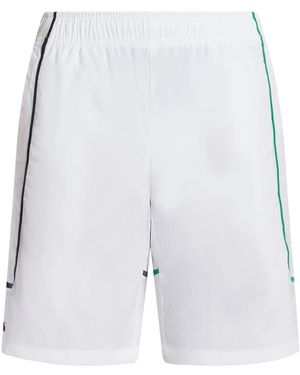 Lacoste Shorts Con Profili A Contrasto - Bianco