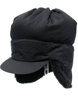and wander Faux-Shearling Trim Cap - Black