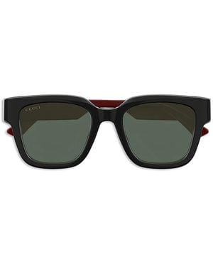 Gucci Square Full-Rim Sunglasses - Black