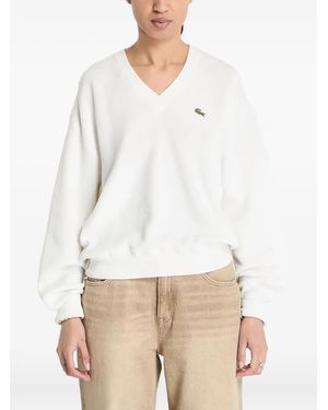 Lacoste Vネック セーター - ホワイト