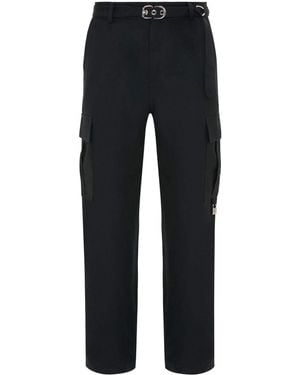 JW Anderson Belted Padlock Cargo Trousers - Blue