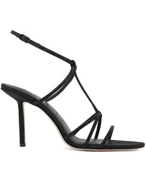 STUDIO AMELIA Sandalias Minuit Con Apliques De Diamante - Negro