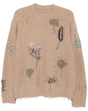 JNBY Botanical Long-Sleeved Jumper - Natural