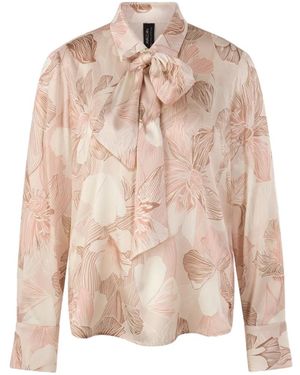 Marc Cain Floral Bow Blouse - Pink