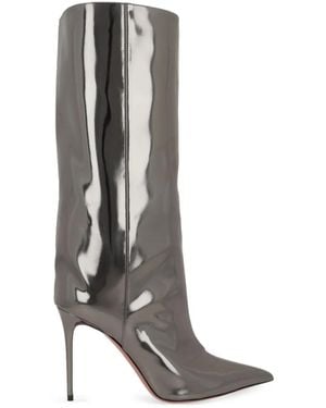 AMINA MUADDI Fiona Stiefel 95mm - Grau