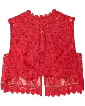 FARM Rio フローラルレース トップ - レッド