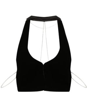 HAMOULET Cosmos Velvet Waistcoat - Black
