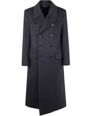 Tom Ford Double-breasted wool coat - Blau