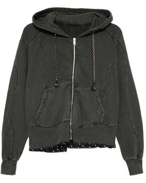 Undercover Katoenen Hoodie Met Rits - Zwart