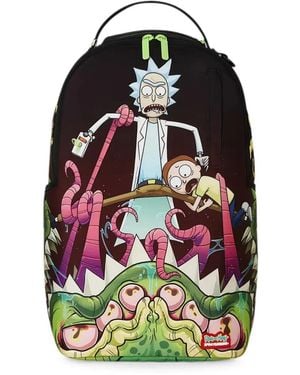 Sprayground X Rick And Morty Graphic-Print Backpack - Black