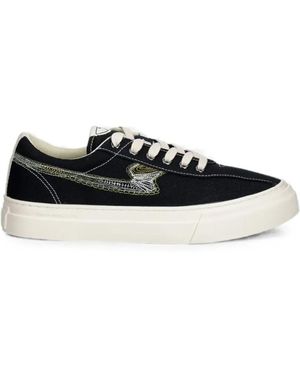 Stepney Workers Club S-Strike Embroidered Canvas Sneakers - White