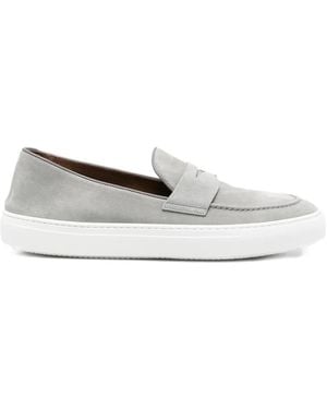 Fratelli Rossetti Suede Penny Loafers - White