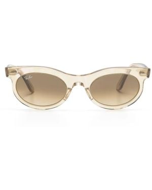 Ray-Ban Wayfarer Oval-Frame Sunglasses - Natural