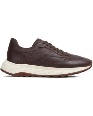Henderson Shark Leather Sneakers - Brown