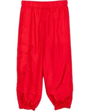Tibi Crispy Jogginghose - Rot