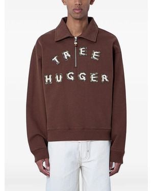 STORY mfg. Sweatshirt Mit Reißverschluss - Braun