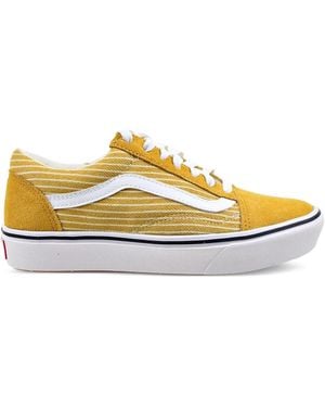 Vans Comfycush Old Skool Striped Sneakers - Yellow