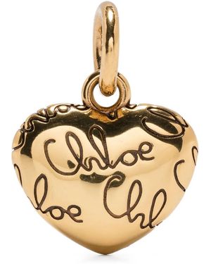 Chloé Heart-Shaped Necklace - Metallic