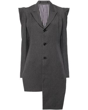 Yohji Yamamoto Blazer Monopetto Asimmetrico - Grigio