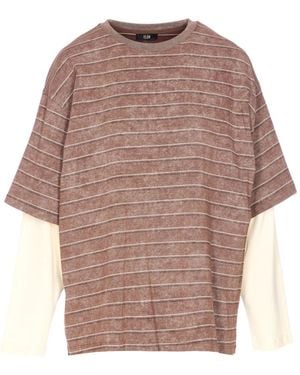 Elle Long-Sleeves Striped T-Shirt - Natural