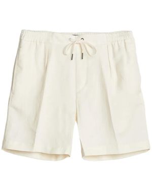 Ralph Lauren Drawstring-Waist Pleated Shorts - White