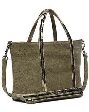 Vanessa Bruno スパンコールトリム ハンドバッグ - グリーン