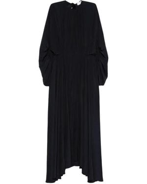 Lanvin Asymmetrical Hemline Maxi Dress - Black