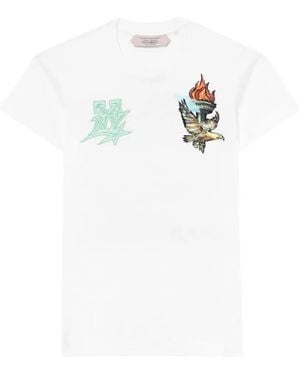 Off-White c/o Virgil Abloh Graphic-Print Cotton T-Shirt - White