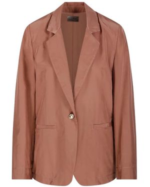 forte_forte Single-Breasted Blazer - Brown