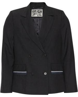 Henrik Vibskov Motif Double-Breasted Blazer - Black