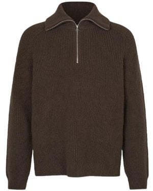 Samsøe & Samsøe Pull Sarick En Maille Côtelée - Brown