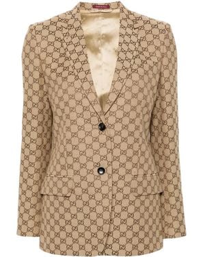 Gucci Gg Canvas Jacket - Natural