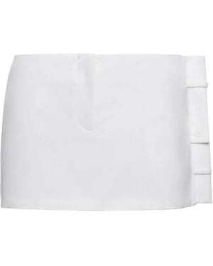 MEDEA Deconstructed Waistband Mini Skirt - White