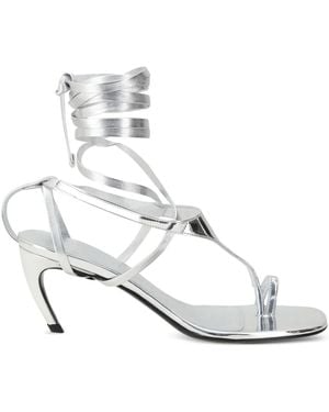 The Attico T 65 Sandalo Con Tacco - White
