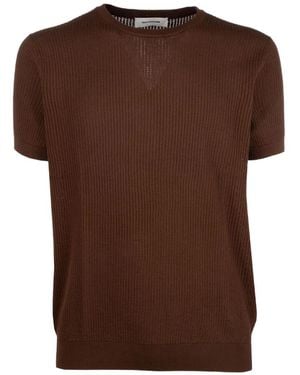 PAOLO RAGAZZINI Ribbed-Knit Sweater - Brown