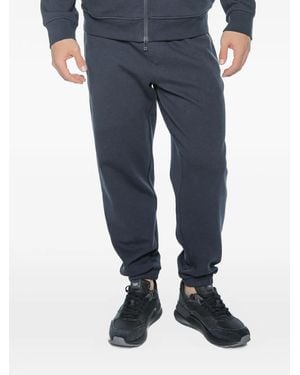 ARMANI EXCHANGE Logo-Patch Track Trousers - Blue