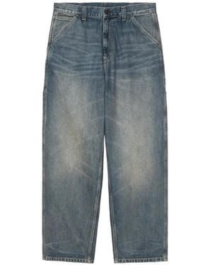 Carhartt Og Single Knee Wide-Leg Jeans - Blue