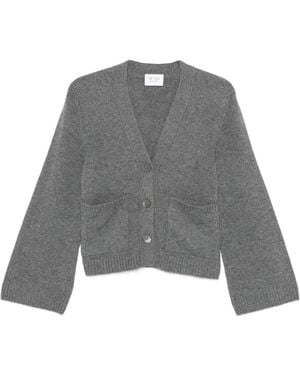 Be You Pocketed Buttoned Cardigan - Grey