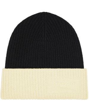 Givenchy Zweifarbige Beanie Aus Wolle Und Kaschmir - Schwarz