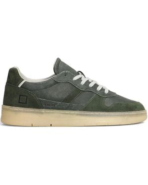 Date Suede Leather Trainers - Green