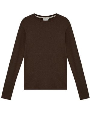 MISCI Langarmshirt aus Jersey - Braun