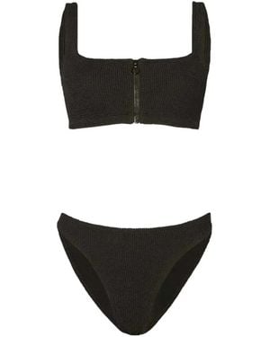 Hunza G Dallas Bikini Crinkle - Black