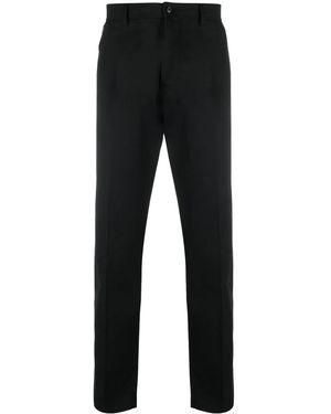 Roberto Cavalli Logo-Patch Straight-Leg Trousers - Black