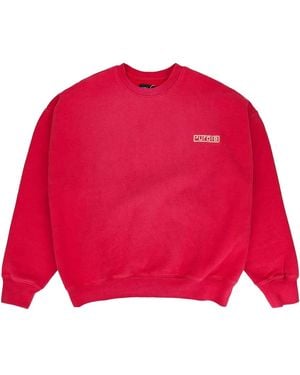 Purple Brand Hwt Fleece Sweatshirt - Red