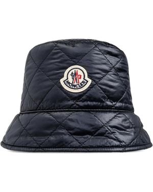 Moncler Quilted Bucket Hat - Blue