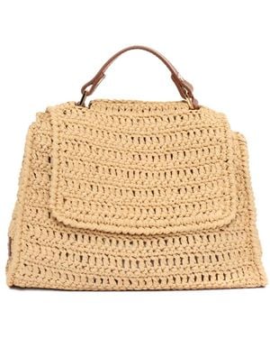 Orciani Crochet Top-Handle Tote Bag - Natural