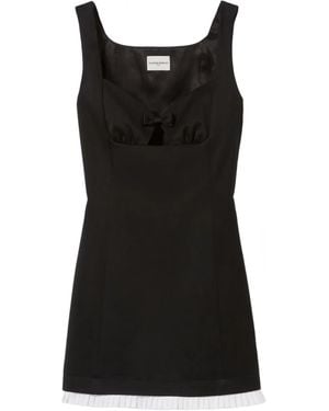 Claudie Pierlot Plissiertes Minikleid Mit Schleife - Schwarz