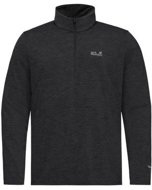Jack Wolfskin Camiseta Trail Con Media Cremallera - Azul